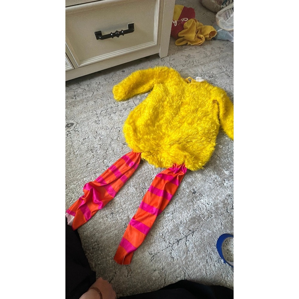 vintage big bird costume 4-6 *read description*